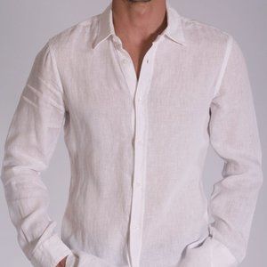 Aloha Lino White Linen Smart Casual Shirt Mens XXL New With Tags